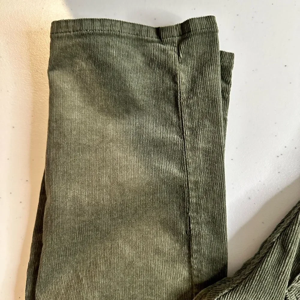 NWT PAIGE Women’s Hoxton Slim Green Corduroy Denim Ankle Jeans Pants - Size 23